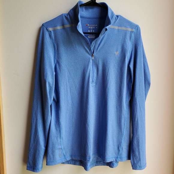 Champion GEAR Blue Half-Zip Pull-Over Size Medium - Picture 5 of 15